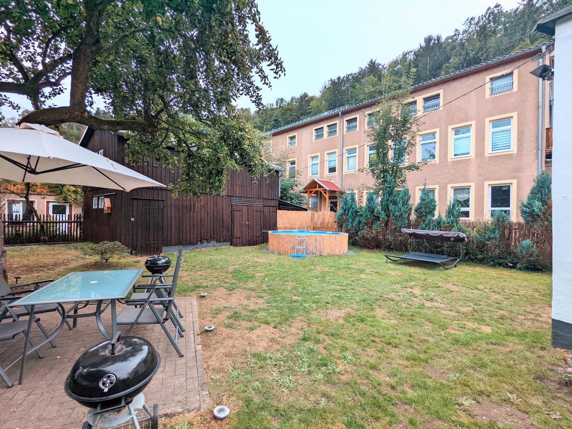 H1 - Urlaubsmagie - Pool & Terrasse Zum Entspannen Sebnitz Exteriér fotografie